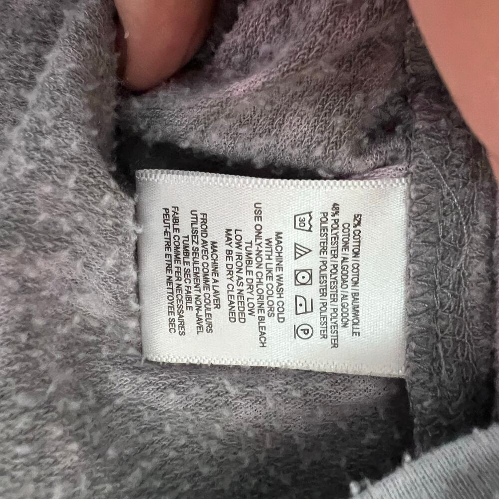 BDG Distressed looking Grunge / y2k Gray and Lavender Bonfire Zip Up Hoodie, M - Picture 4 of 4